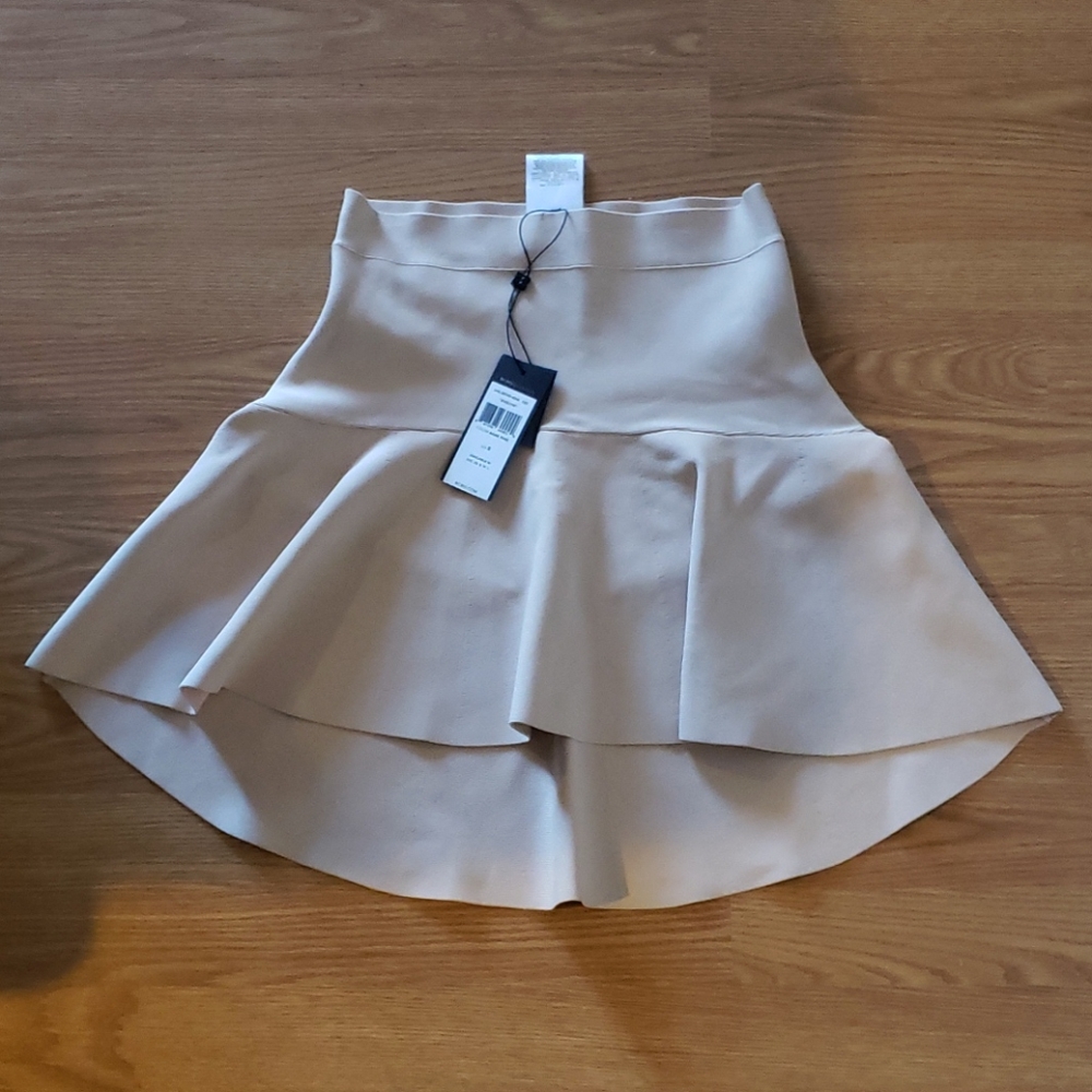 BCBG Evelyn hi lo bandage skirt
